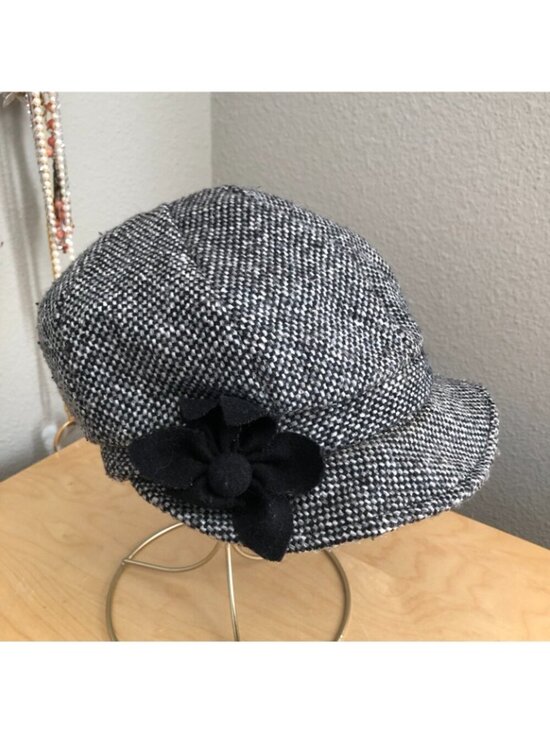 VTG Tuchfuhlung Hats Donegal Tweed Wool Irish Newsboy Cabbie Cap Women\'s 57 CM M main image 6